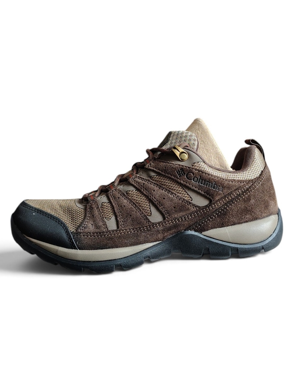 Columbia Men's Redmond V2 Waterproof Hiking Shoes Size 8.5 M Brown Suede